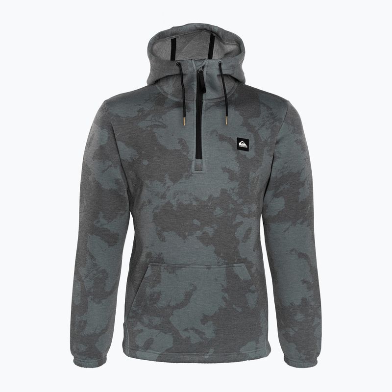 Quiksilver Shredder Hoodie tie dye true black snieglenčių džemperis