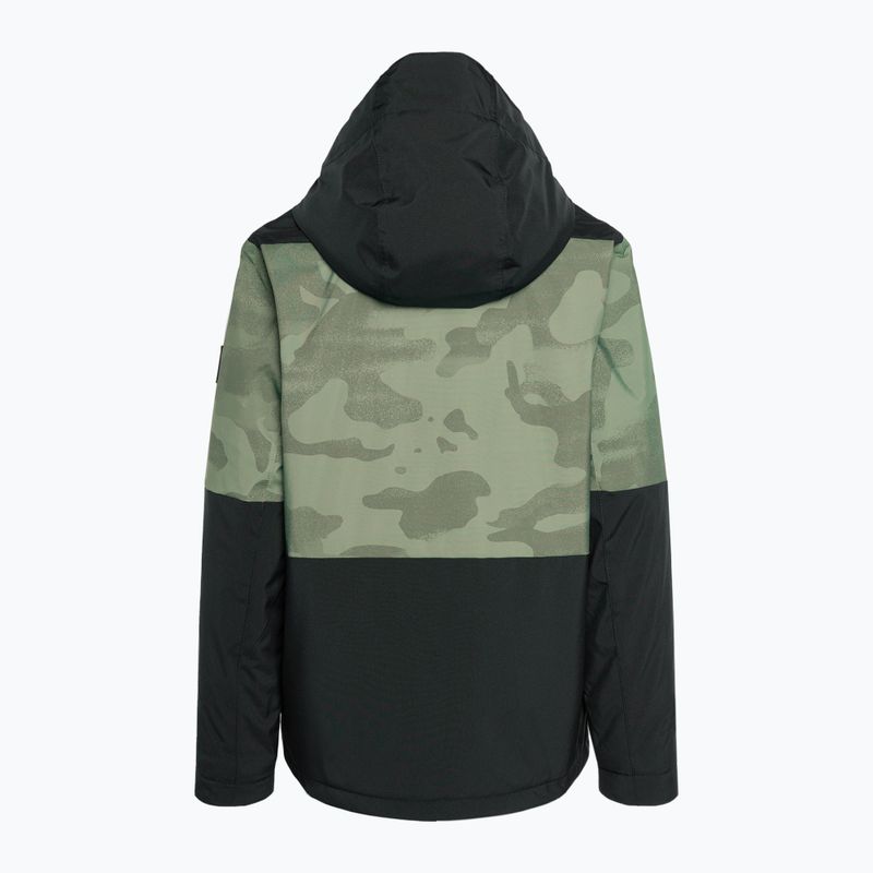 Vaikiška slidinėjimo striukė Quiksilver Mission Printed Block Youth spray camo laurel wreath 2