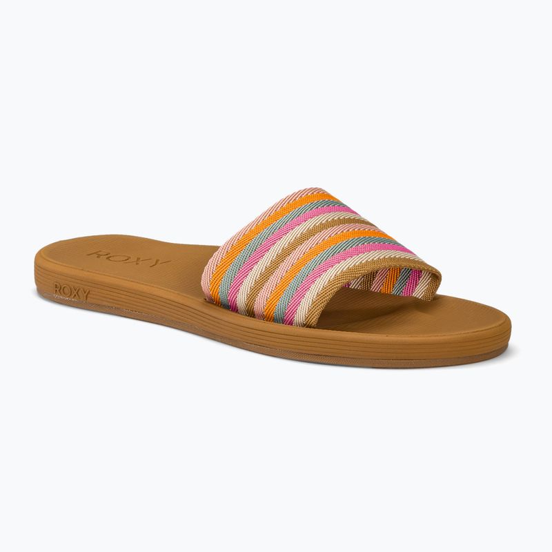 Moteriškos šlepetės ROXY Beachie Breeze tan/crazy pink