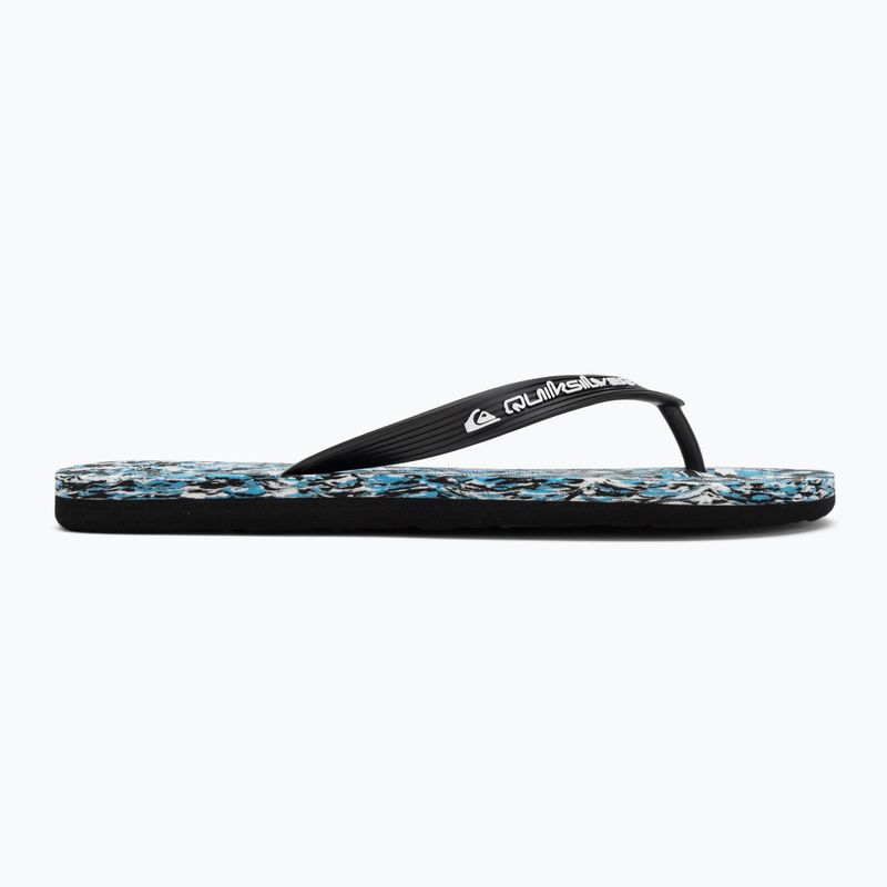 Vyriškos šlepetės per pirštą Quiksilver Molokai Recycled black/blue/blue 2