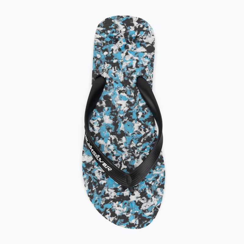 Vyriškos šlepetės per pirštą Quiksilver Molokai Recycled black/blue/blue 5