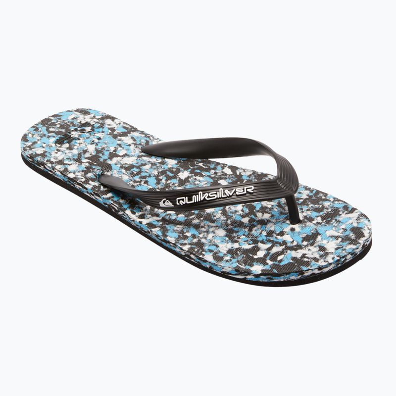 Vyriškos šlepetės per pirštą Quiksilver Molokai Recycled black/blue/blue 8