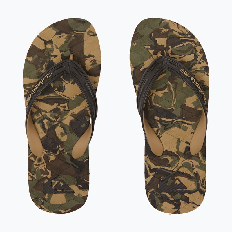 Vyriškos šlepetės per pirštą Quiksilver Oahuey green 2 8