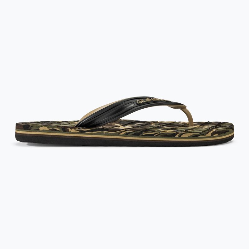 Vyriškos šlepetės per pirštą Quiksilver Oahuey green 2 2