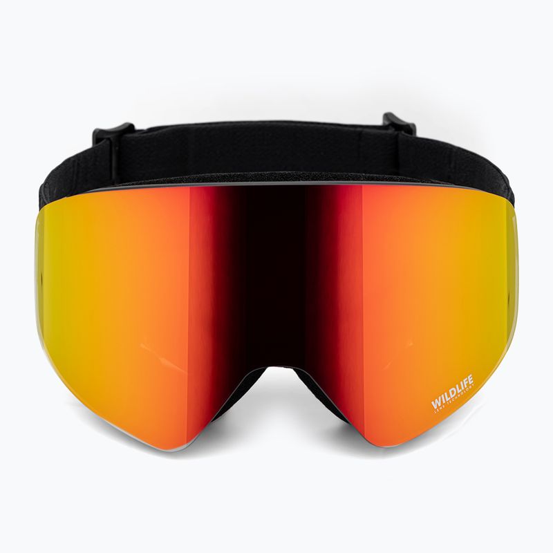 VonZipper Encore black satin/wildlife fire chrome snieglenčių akiniai 2