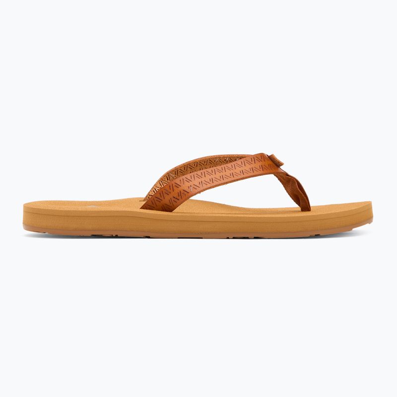 Moteriškos šlepetės per pirštą ROXY Porto Motif tan 2