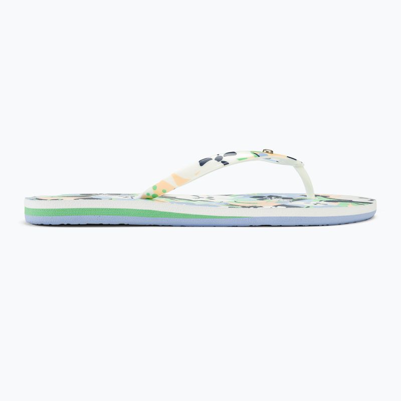 Moteriškos šlepetės per pirštą ROXY Portofino III soft lime/ocean 2