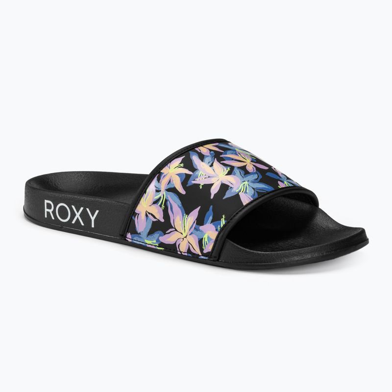 Moteriškos šlepetės ROXY Slippy IV black/boysenberry