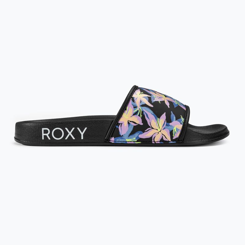 Moteriškos šlepetės ROXY Slippy IV black/boysenberry 2