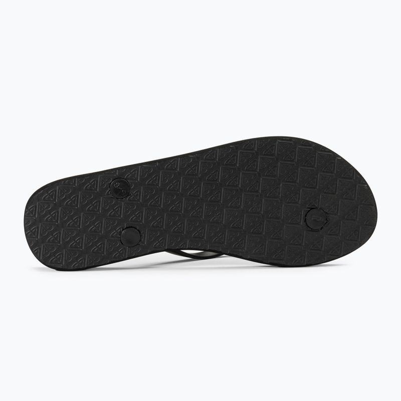 Moteriškos šlepetės per pirštą ROXY Viva Stamp II black/boysenberry 4