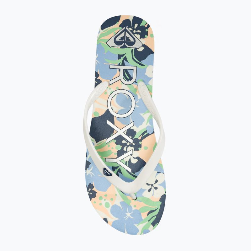 Moteriškos šlepetės per pirštą ROXY Tahiti VII soft lime/ocean 5