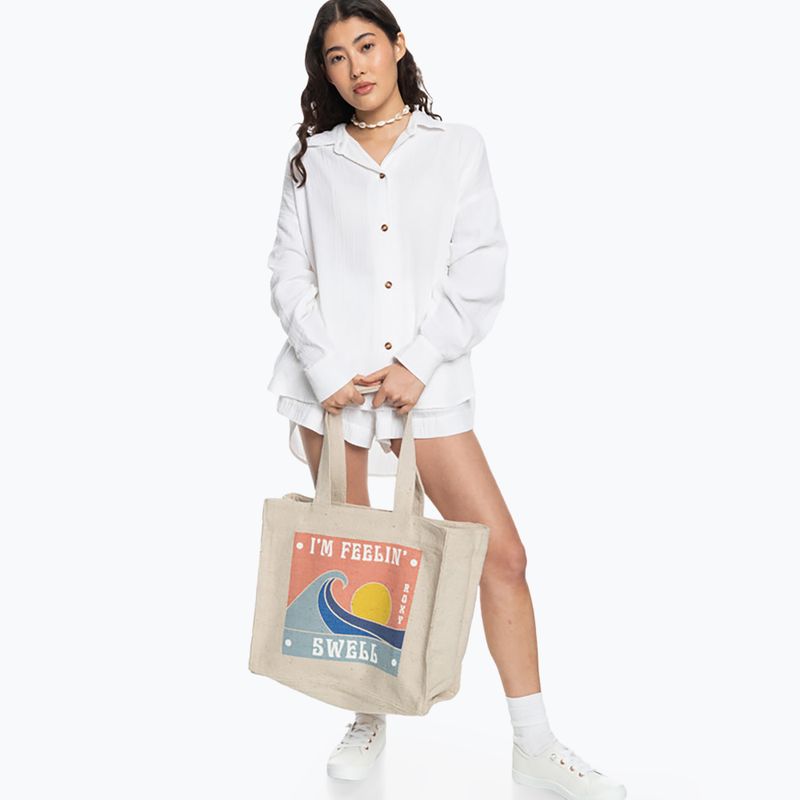 Moteriškas krepšys ROXY Drink The Wave Tote tapioca 6