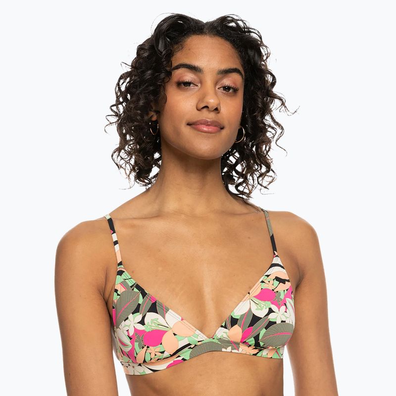 Maudymosi kostiumėlio viršus ROXY Printed Beach Classics Tri anthracite palm song s 2