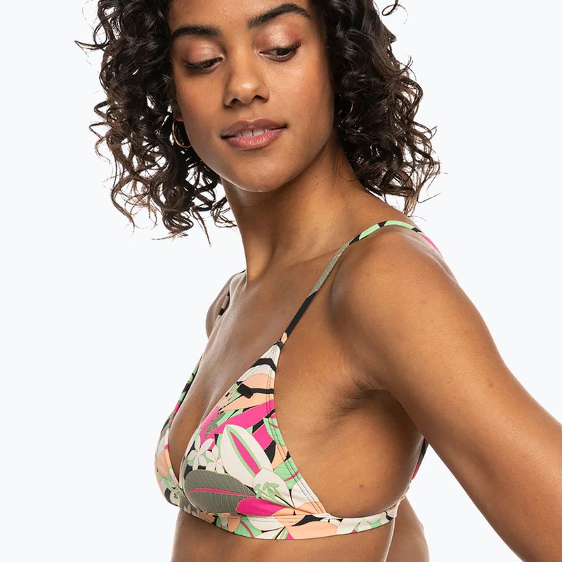 Maudymosi kostiumėlio viršus ROXY Printed Beach Classics Tri anthracite palm song s 5