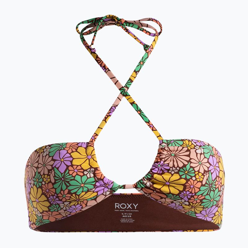 Maudymosi kostiumėlio viršus ROXY All About Sol Bandeau root beer all about sol mini 2