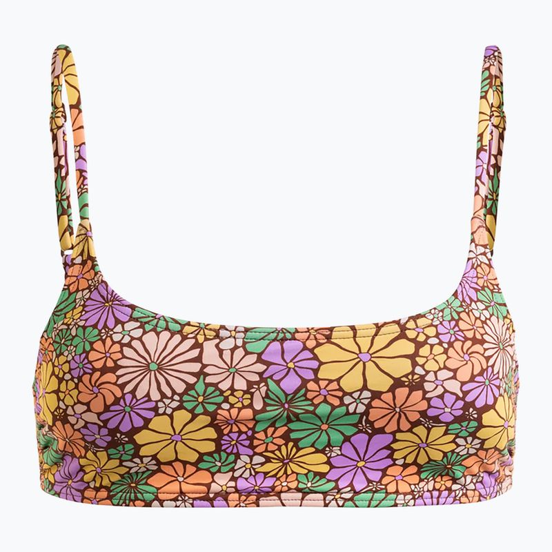 Maudymosi kostiumėlio viršus ROXY All About Sol Bralette root beer all about sol mini