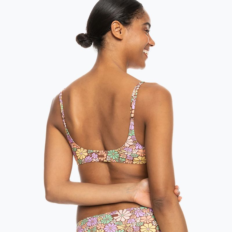 Maudymosi kostiumėlio viršus ROXY All About Sol Bralette root beer all about sol mini 4