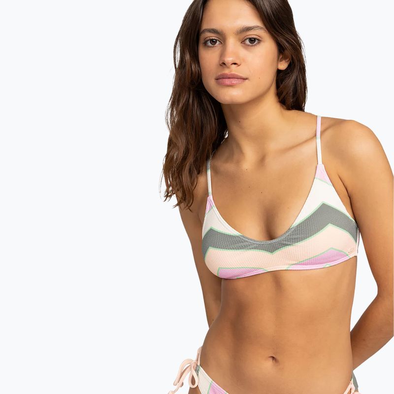 Maudymosi kostiumėlio viršus ROXY Vista Stripe Strappy agave green very vista stripe 2