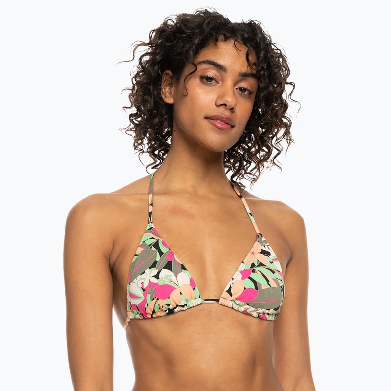 Maudymosi kostiumėlio viršus ROXY Printed Beach Classics Tiki Tri anthracite palm song s 2