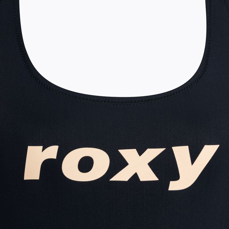 Moteriškas vientisas maudymosi kostiumas ROXY Active Cross anthracite 3