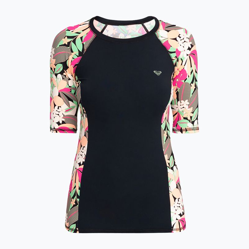 Moteriški plaukimo marškinėliai ROXY Lycra Printed anthracite palm song s 6