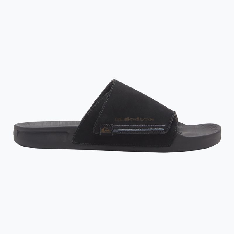 Quiksilver Rivi Suede vyriškos šlepetės black 1 2