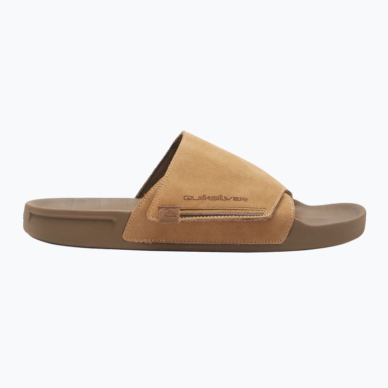 Vyriškos šlepetės Quiksilver Rivi Suede tan 1 2