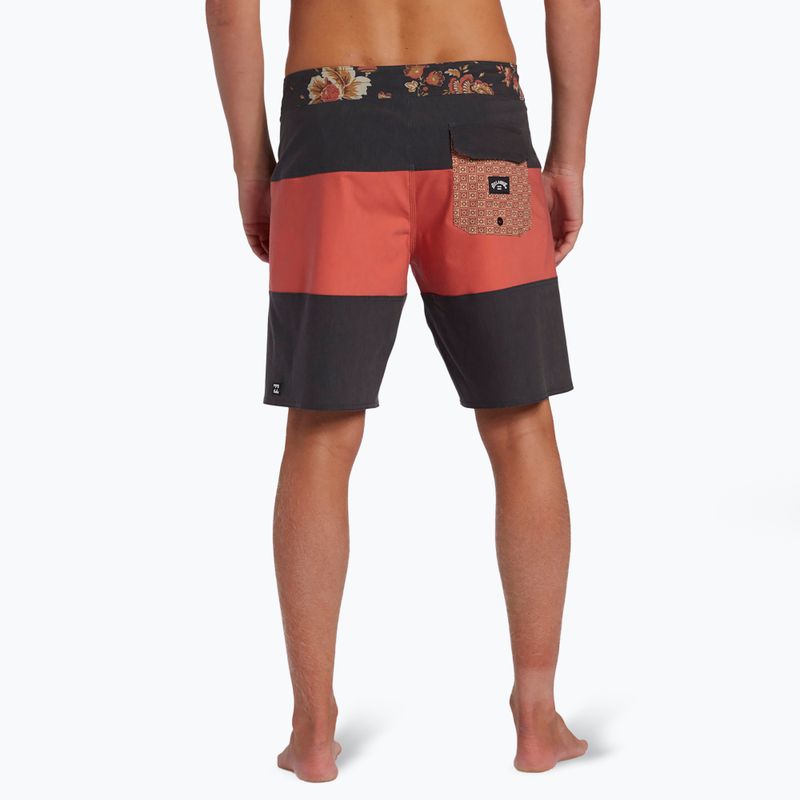 Vyriški maudymosi šortai Billabong Tribong Pro washed red 5