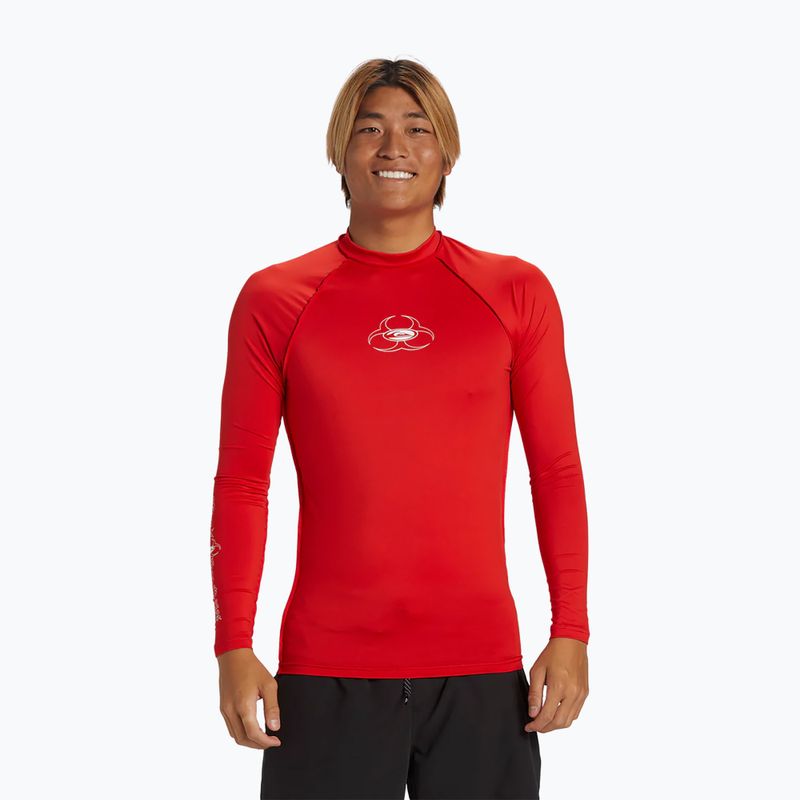 Vyriški plaukimo marškinėliai ilgomis rankovėmis Quiksilver Saturn UPF50 high risk red