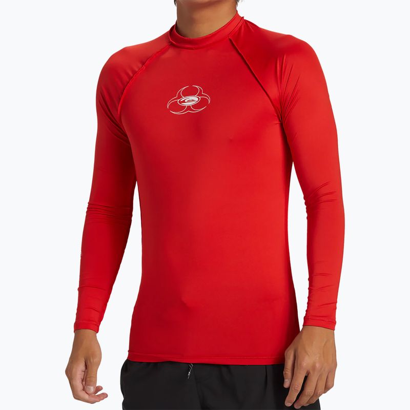 Vyriški plaukimo marškinėliai ilgomis rankovėmis Quiksilver Saturn UPF50 high risk red 4
