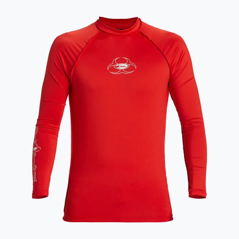 Vyriški plaukimo marškinėliai ilgomis rankovėmis Quiksilver Saturn UPF50 high risk red 5