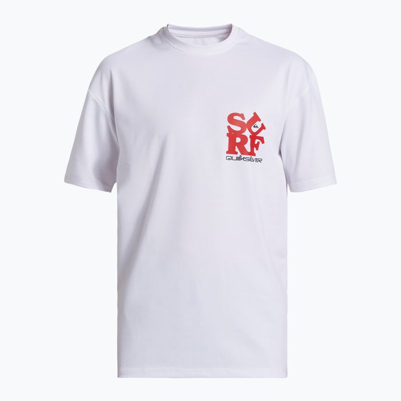 Vaikiški plaukimo marškinėliai Quiksilver Everyday Surf Tee white/black 6