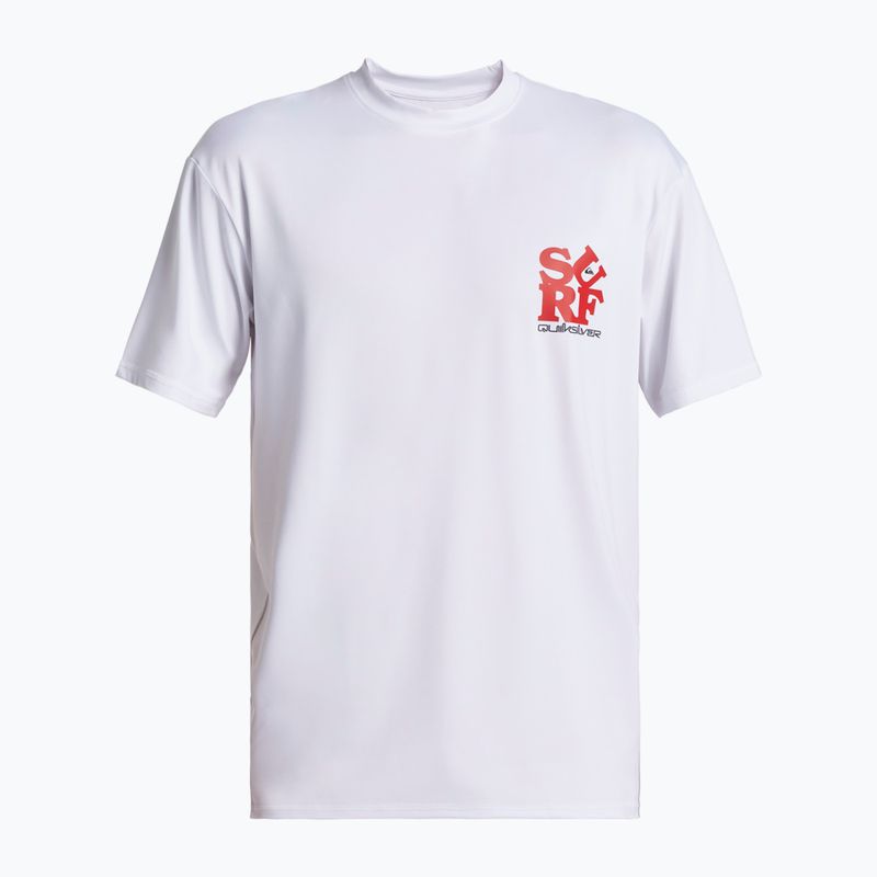 Vyriški plaukimo marškinėliai Quiksilver Everyday Surf Tee white/black 4