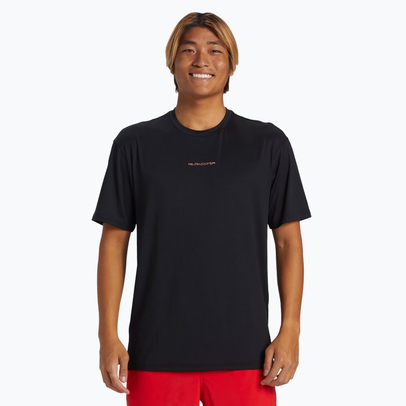 Vyriški plaukimo marškinėliai Quiksilver Everyday Surf Tee black/white