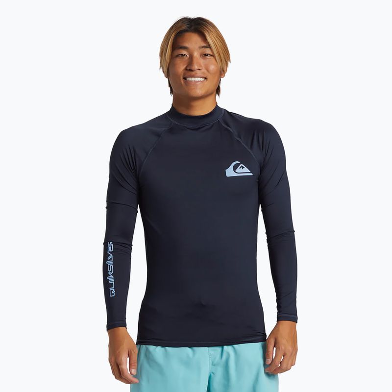 Vyriški plaukimo marškinėliai ilgomis rankovėmis Quiksilver Everyday UPF50 dark navy