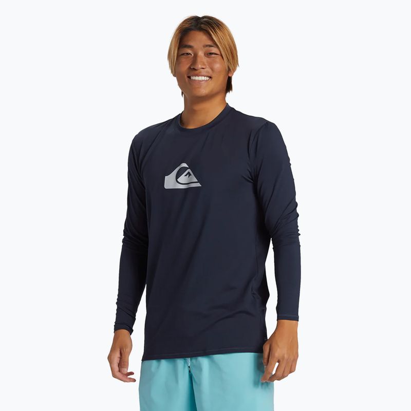 Vyriški plaukimo marškinėliai ilgomis rankovėmis Quiksilver Everyday Surf Tee dark navy 2