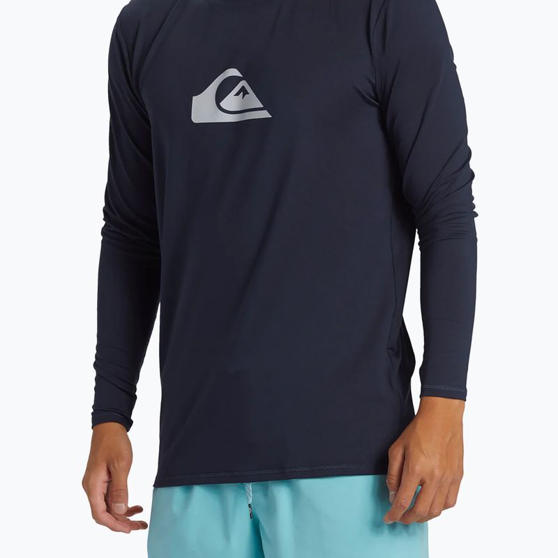 Vyriški plaukimo marškinėliai ilgomis rankovėmis Quiksilver Everyday Surf Tee dark navy 4