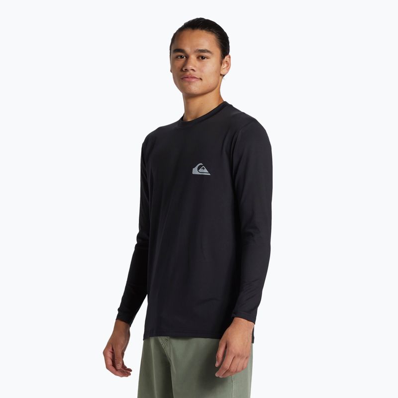 Vyriški plaukimo marškinėliai ilgomis rankovėmis Quiksilver Everyday Surf Tee black 3