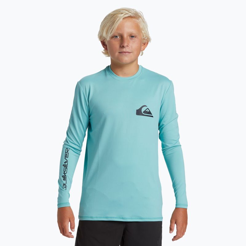 Vaikiški plaukimo marškinėliai ilgomis rankovėmis Quiksilver Surf Tee marine blue