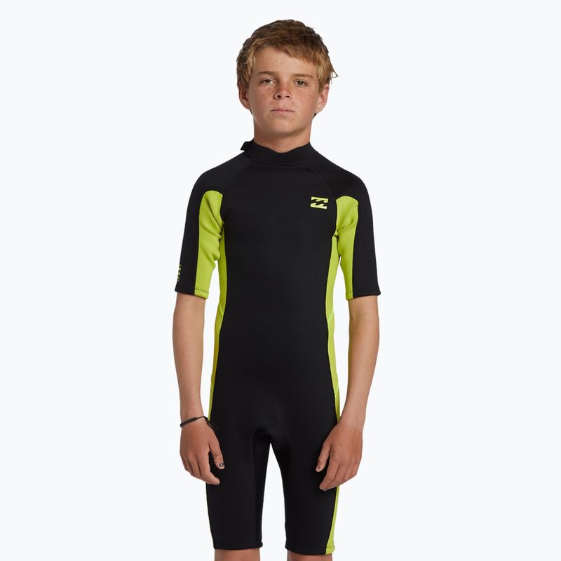 Vaikiškas plaukimo hidrokostiumas Billabong 2 mm Foil BZ FL fluro lime