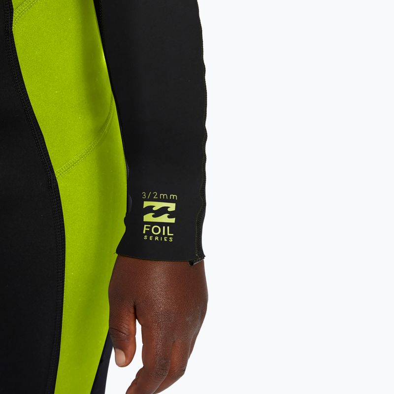 Vaikiškas plaukimo hidrokostiumas Billabong 3/2 mm Foil BZ FL fluro lime 4