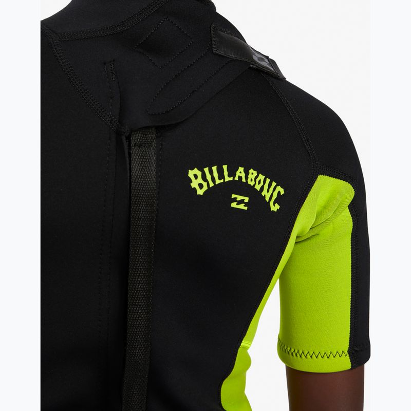 Vaikiškas plaukimo hidrokostiumas Billabong 2 mm Foil BZ FL fluro lime 5