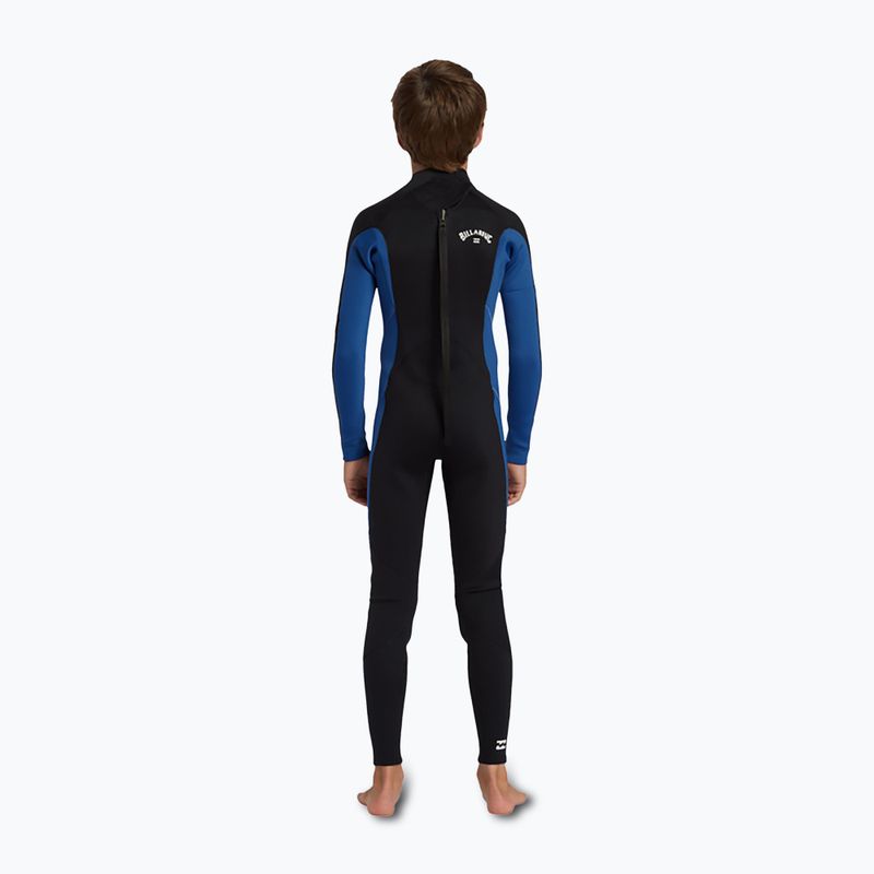 Vaikiškas plaukimo kostiumas Billabong 4/3 mm Foil Back Zip GBS mid blue 2