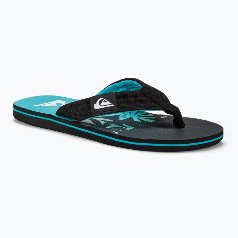 Vyriškos šlepetės per pirštą Quiksilver Molokai Layback II blue / black / blue