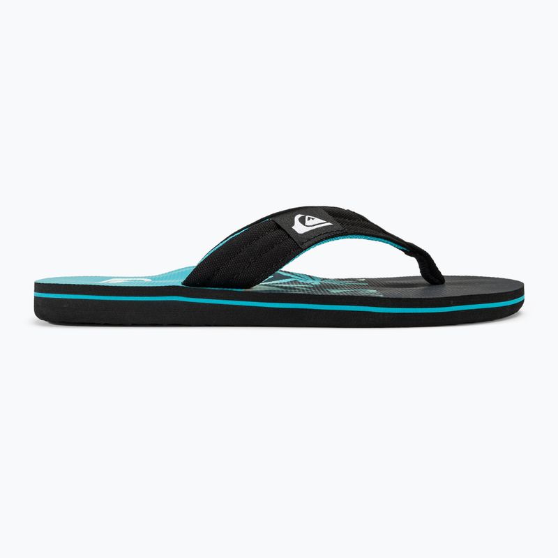 Vyriškos šlepetės per pirštą Quiksilver Molokai Layback II blue / black / blue 2