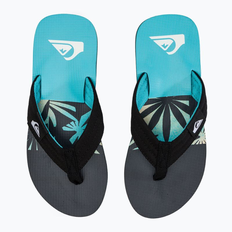 Vyriškos šlepetės per pirštą Quiksilver Molokai Layback II blue / black / blue 8