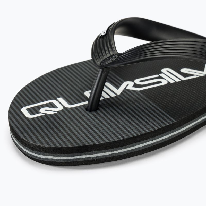 Vyriškos šlepetės per pirštą Quiksilver Molokai Stripe black/black/grey 7