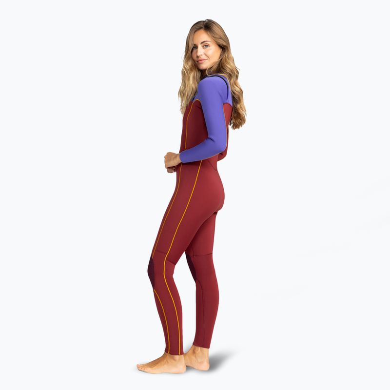 Moteriškas plaukimo hidrokostiumas ROXY 4/3 Rise Chest Zip GBS pomegranate 3