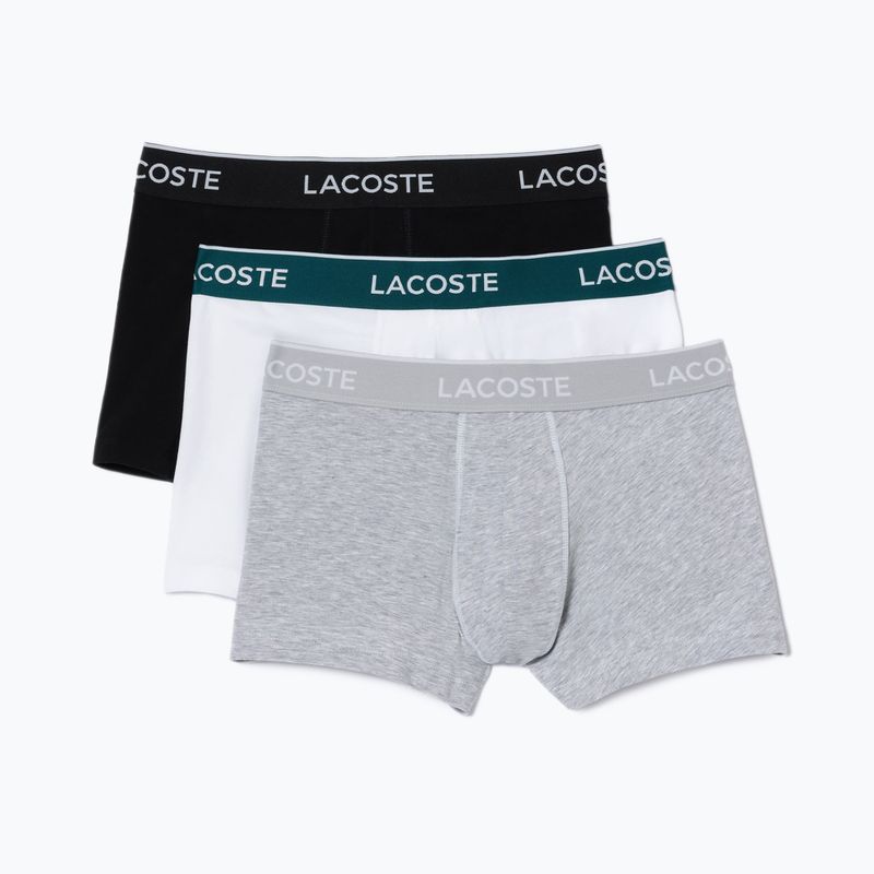 Lacoste boksininkų šortai 5H3389 NUA 3 poros juodos/baltos/sidabrinės spalvos chine 11