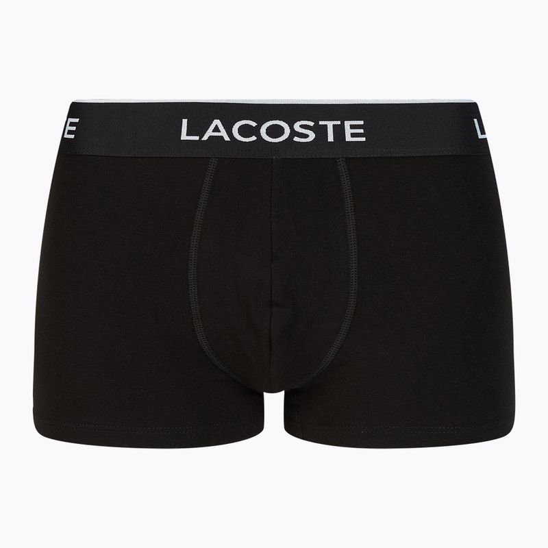 Lacoste boksininkų šortai 5H3389 NUA 3 poros juodos/baltos/sidabrinės spalvos chine 8